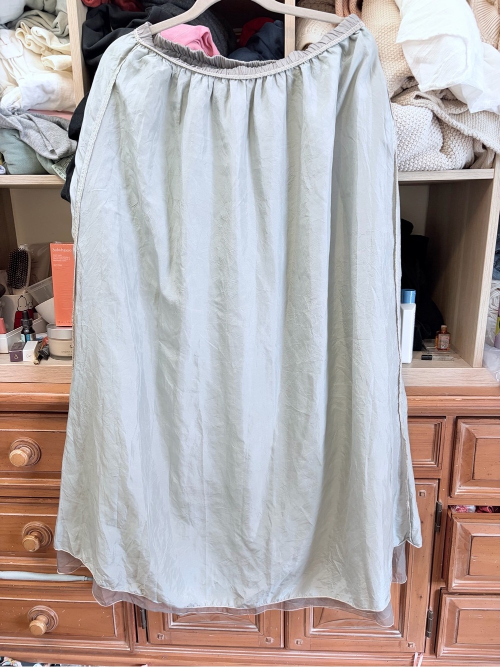 Light Sage A-Line Women's Skirt